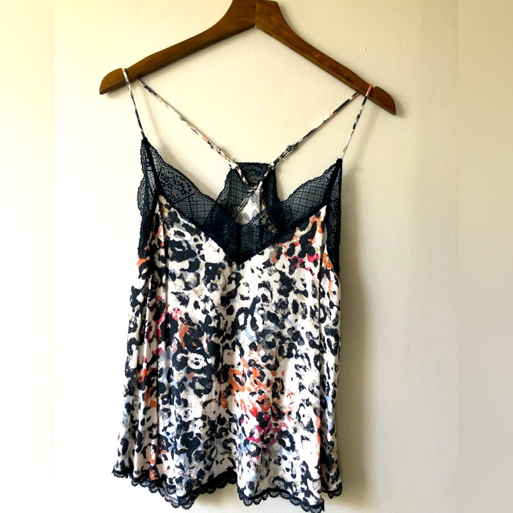 LoveStich lace trimmed razor back camisole- size mediu